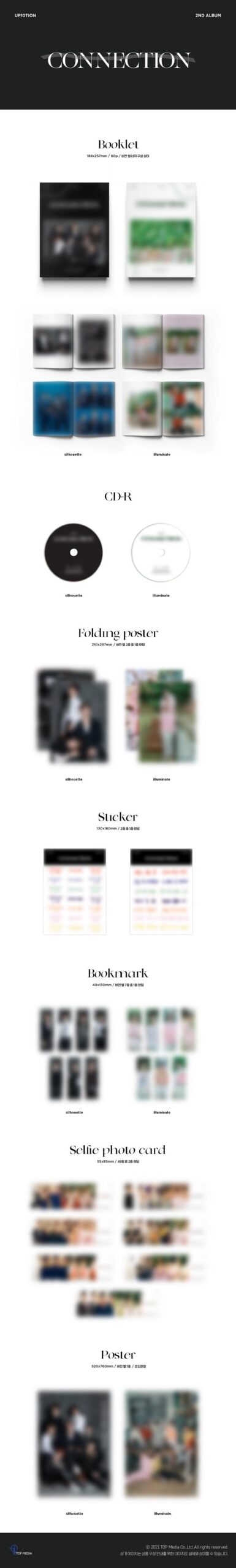 Vol.2 UP10TION CONNECTION Illuminate Ver. o Silhouette Ver. Poster 1