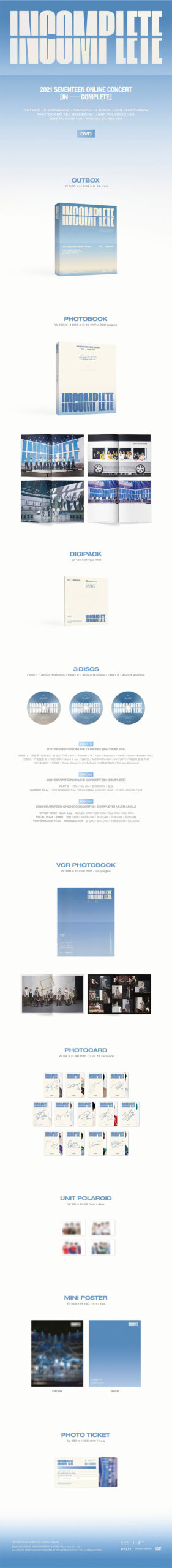 SEVENTEEN 2021 On line CONCERT IN COMPLETE DVD