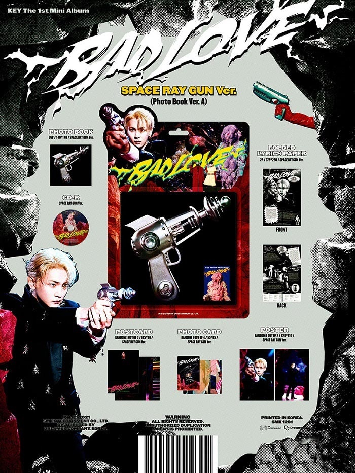 1st Mini Album de KEY SHINee – BAD LOVE SPACE RAY GUN Ver. 1