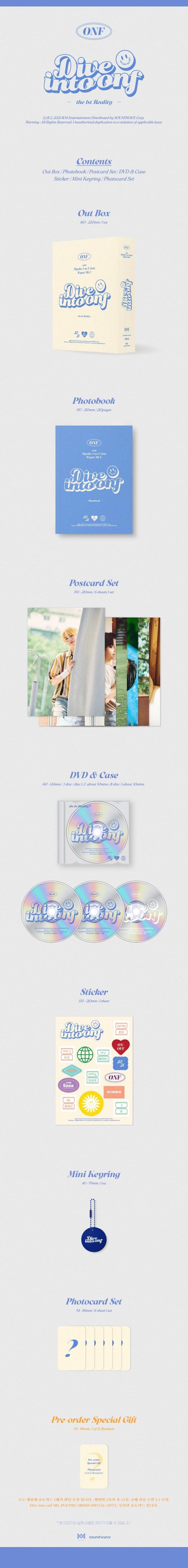 ONF THE 1ST REALITY Dive Into ONF DVD 3 DISC 1