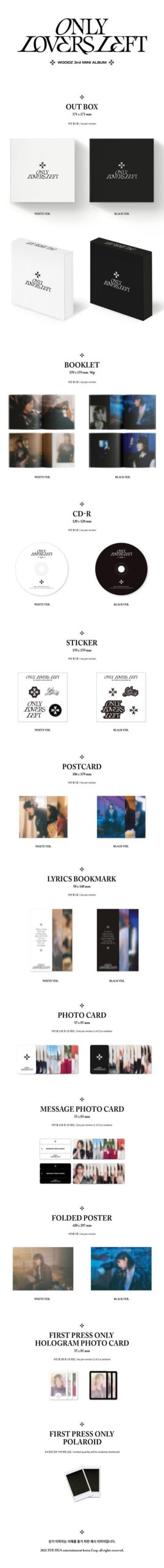 3rd Mini Album de WOODZ ONLY LOVERS LEFT Random Ver.