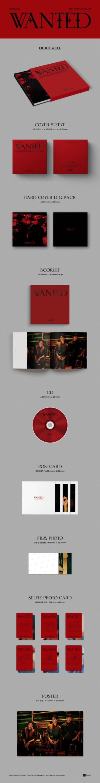 9th Mini Album de CNBLUE WANTED DEAD Ver.