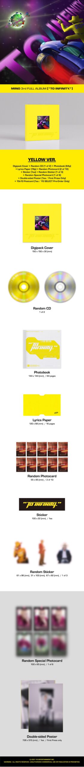 3rd FULL ALBUM de MINO TO INFINITY YELLOW Ver.