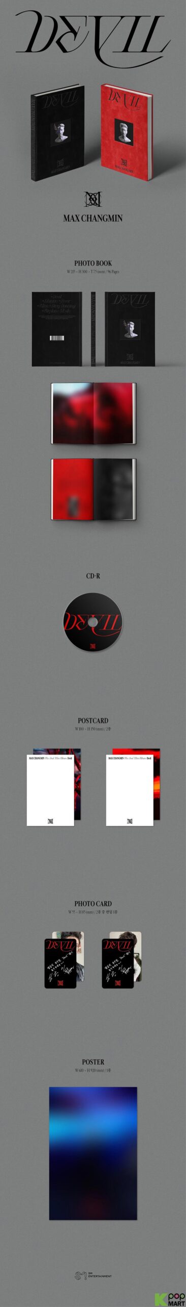 1st Mini Album de Max TVXQ – Devil Black Ver. o Red Ver.