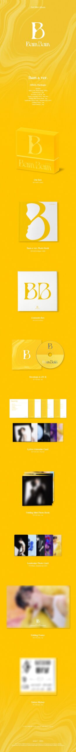 2nd Mini Album de BamBam Bam A Ver. o Bam B Ver. Disponibles.