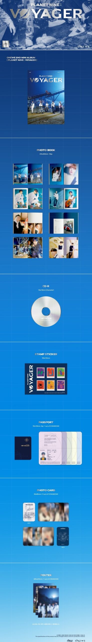 2nd Mini Album de ONEWE Planet Nine VOYAGER