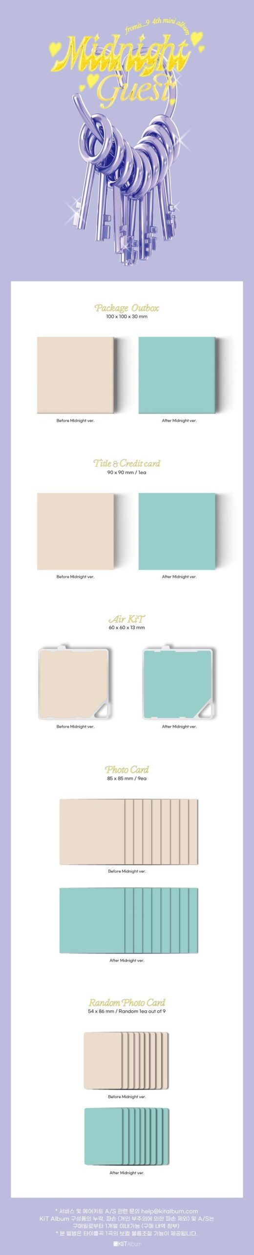 4th Fromis 9 Mini Album Midnight Guest Kit Album Ver.